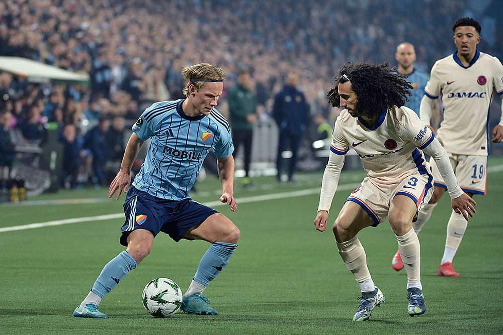 Sweden Soccer UEFA Conference Legue 2024-25 Djurgarden vs Chelsea: Marc Cucurella