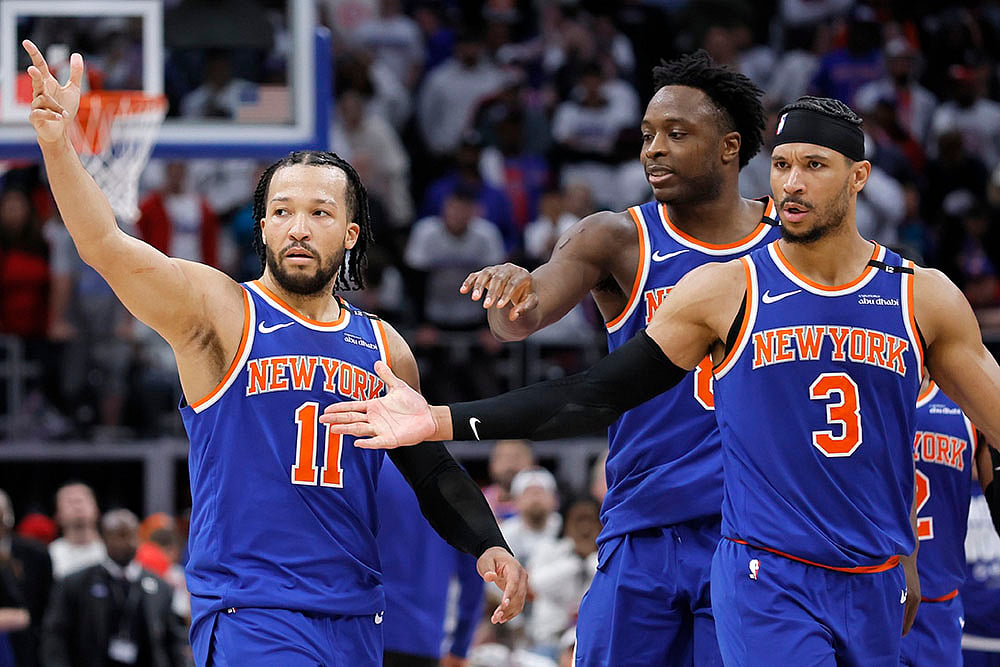 NBA 2025 Playoffs Game 6 New York Knicks vs Detroit Pistons:  Jalen Brunson