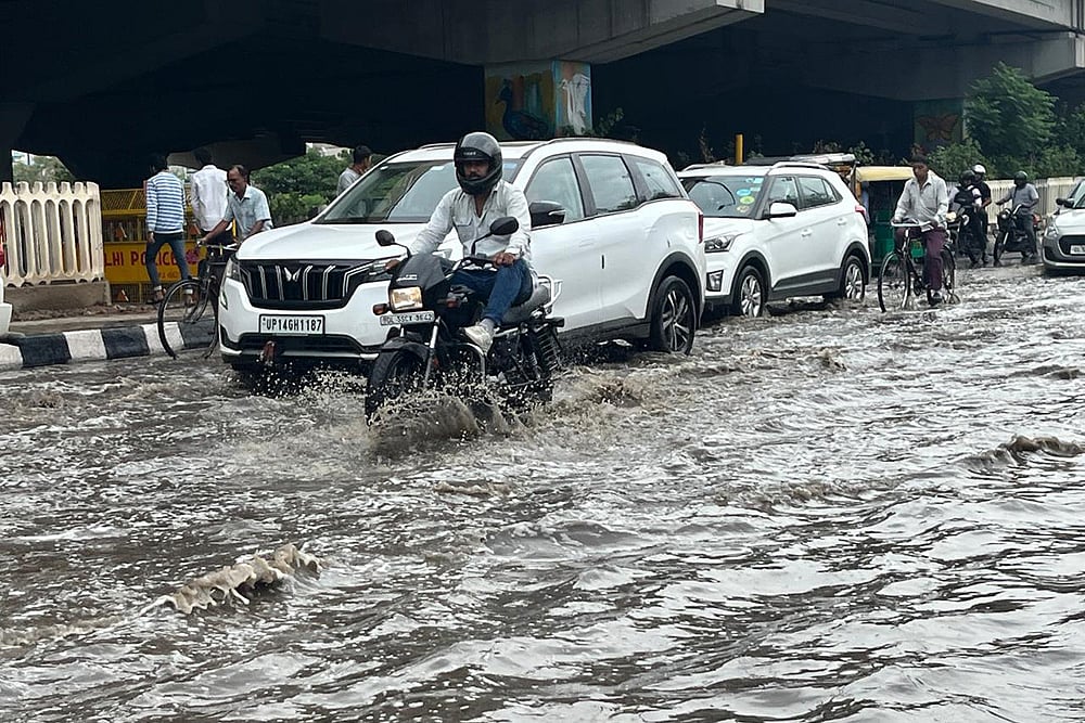 NCR Weather: Waterlogging due to Heavy Rains in Delhi