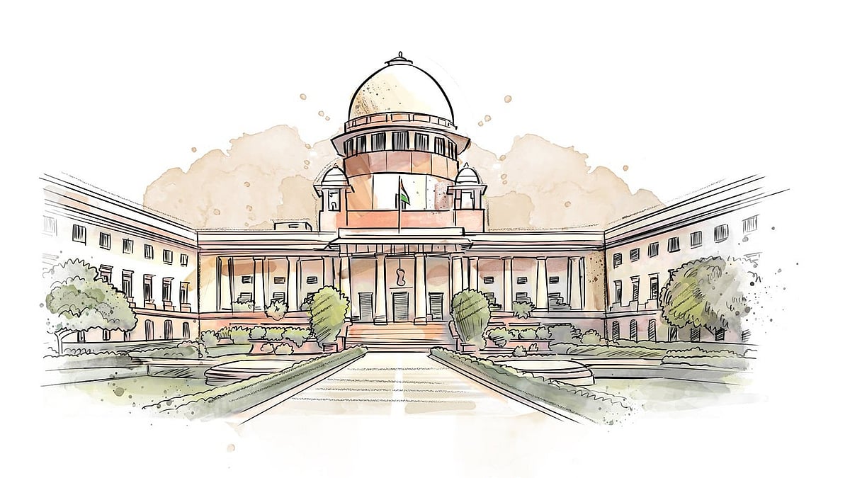 Supreme Court of India | Illustration by Saahil for Outlook India