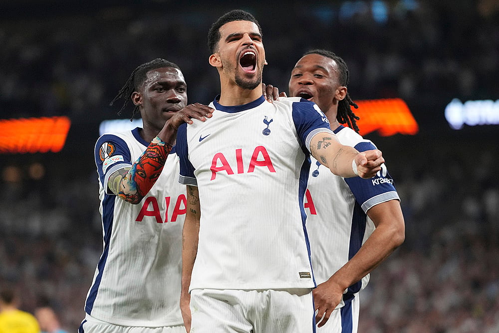 Britain Soccer Europa League 2024-25 semi-final Tottenham Hotspur vs Bodo/Glimt: Dominic Solanke
