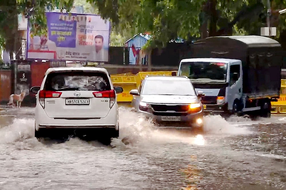 NCR Weather: Waterlogging due to Heavy Rains in Delhi, 
