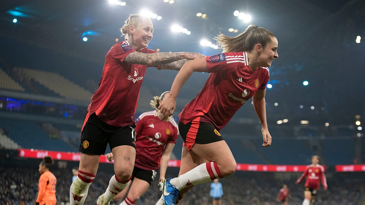 Manchester United's Leah Galton and Ella Toone