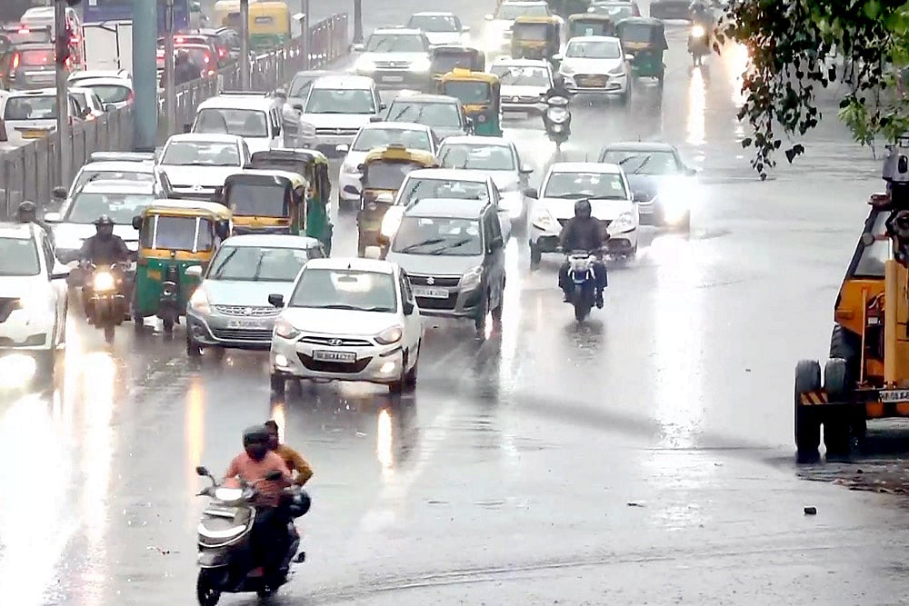 | Photo: PTI : Rains in Delhi