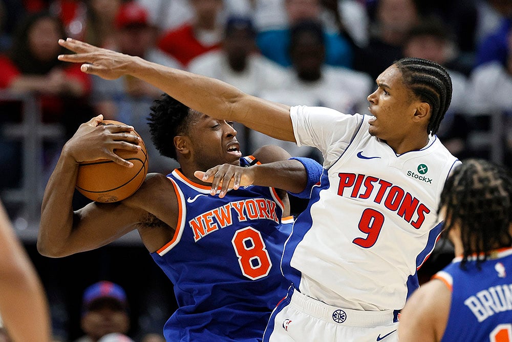 NBA 2025 Playoffs Game 6 New York Knicks vs Detroit Pistons: Ausar Thompson
