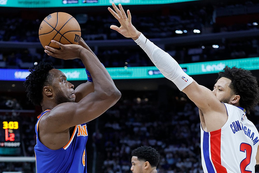 NBA 2025 Playoffs Game 6 New York Knicks vs Detroit Pistons: OG Anunoby