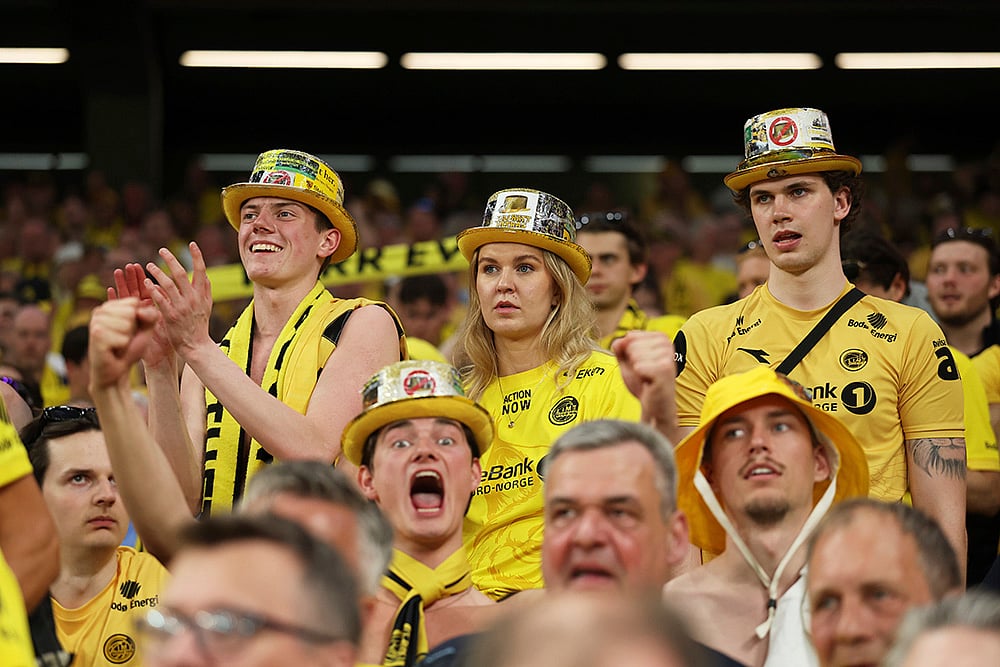 Britain Soccer Europa League 2024-25 semi-final Tottenham Hotspur vs Bodo/Glimt: Glimt fans