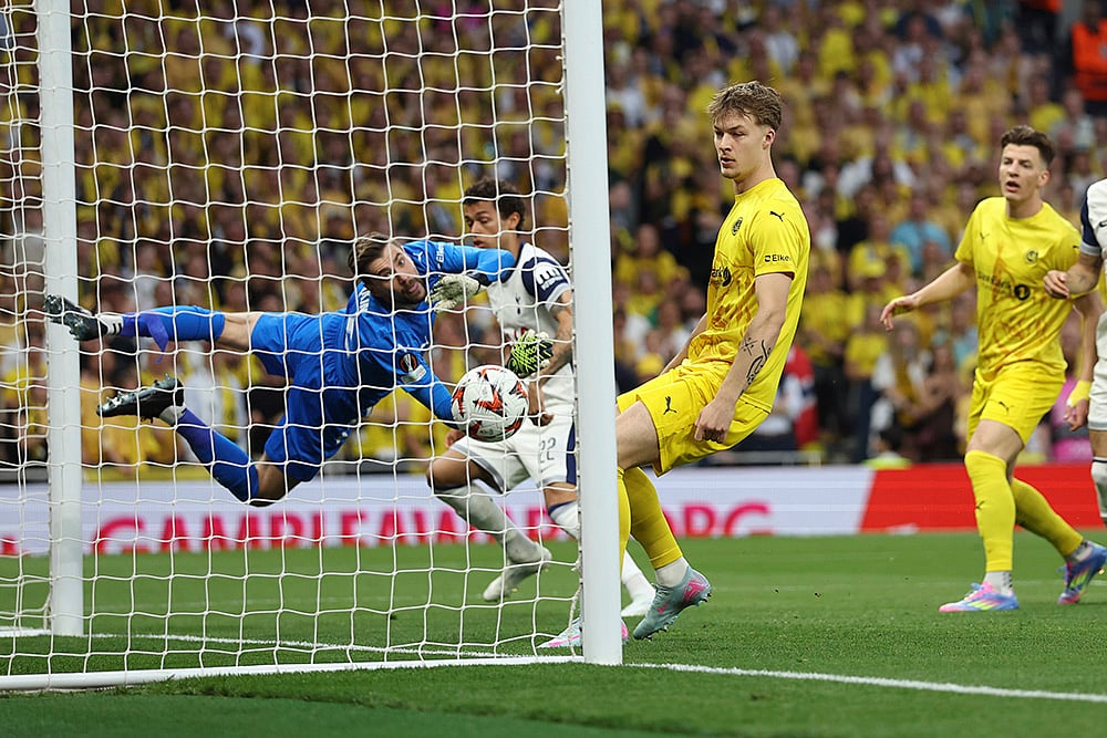 Britain Soccer Europa League 2024-25 semi-final Tottenham Hotspur vs Bodo/Glimt: Nikita Haikin