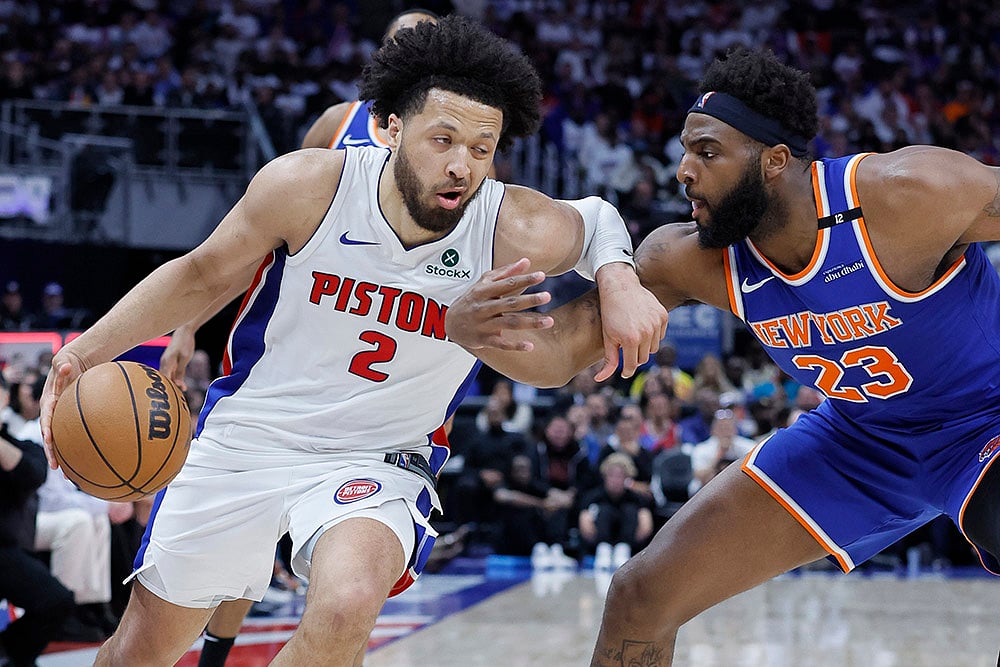 NBA 2025 Playoffs Game 6 New York Knicks vs Detroit Pistons: Cade Cunningham