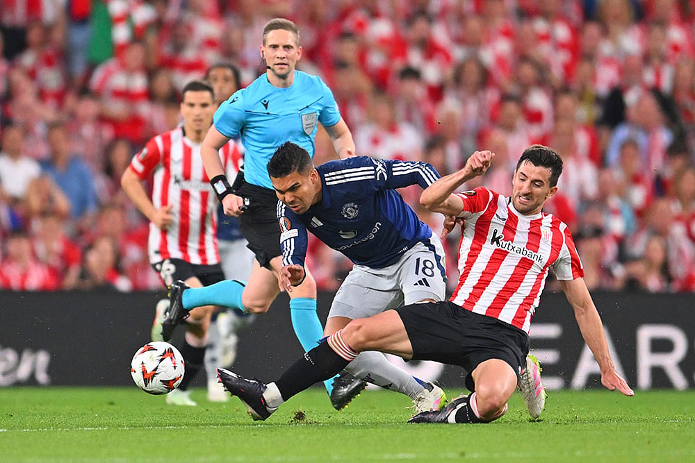 Spain Soccer Europa League Semi-Final match Athletic Bilbao vs Manchester United: Daniel Vivian
