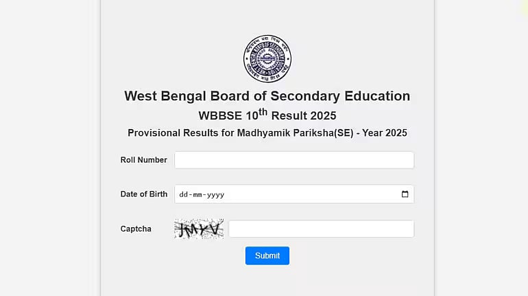 | wbbse,wb.gov.in : WBBSE Madhyamik 2025 10th Result