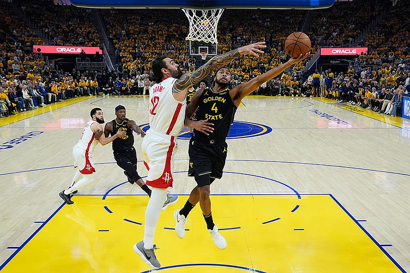 NBA Basketball Game: Golden State Warriors vs Houston Rockets
