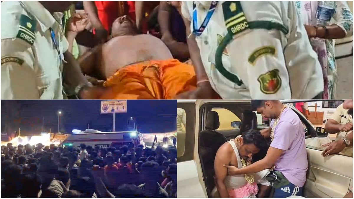Goa Temple Stampede: Injured people being taken to hospital - PTI