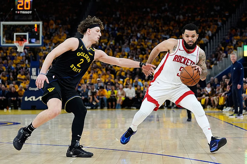 NBA Basketball Game: Houston Rockets vs Golden State Warriors