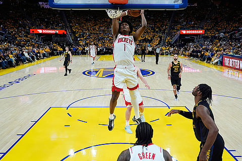 NBA Basketball: Houston Rockets vs Golden State Warriors