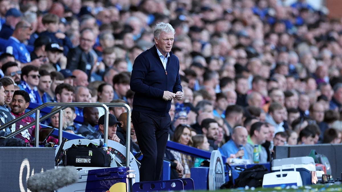 David Moyes on the touchline against Ipswich Town.