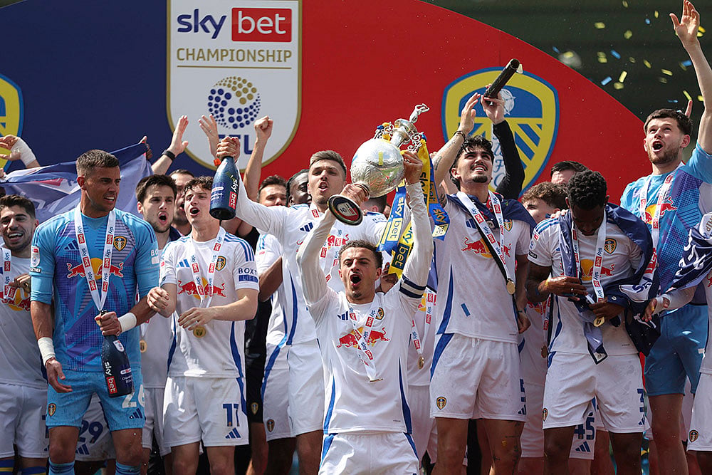 Britain Soccer English Football League Championship Leeds United vs Plymouth Argyle: Ethan Ampadu