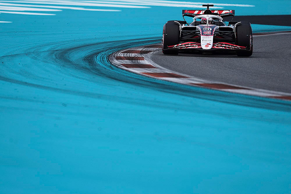 Formula One Miami Grand Prix auto race qualifying session: Esteban Ocon