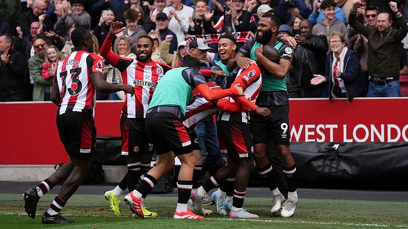 Wissa goal Manchester United vs Brentford AP photo