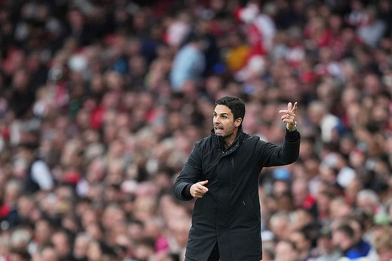 English Premier League soccer Arsenal vs Bournemouth match: Mikel Arteta