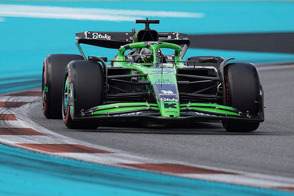 Formula One Miami Grand Prix auto race qualifying session: Nico Hulkenberg