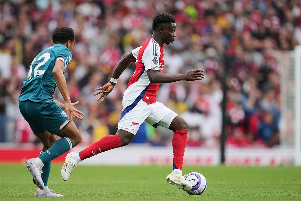 English Premier League soccer Arsenal vs Bournemouth match: Bukayo Saka