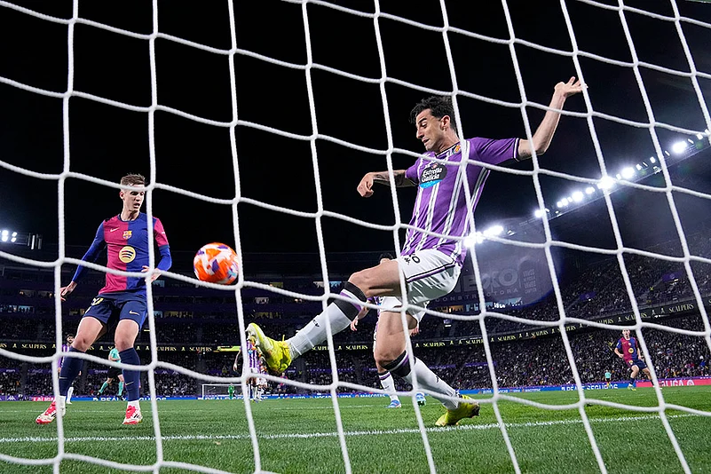 Spain Soccer La Liga Real Valladolid vs Barcelona match: Antonio Candela