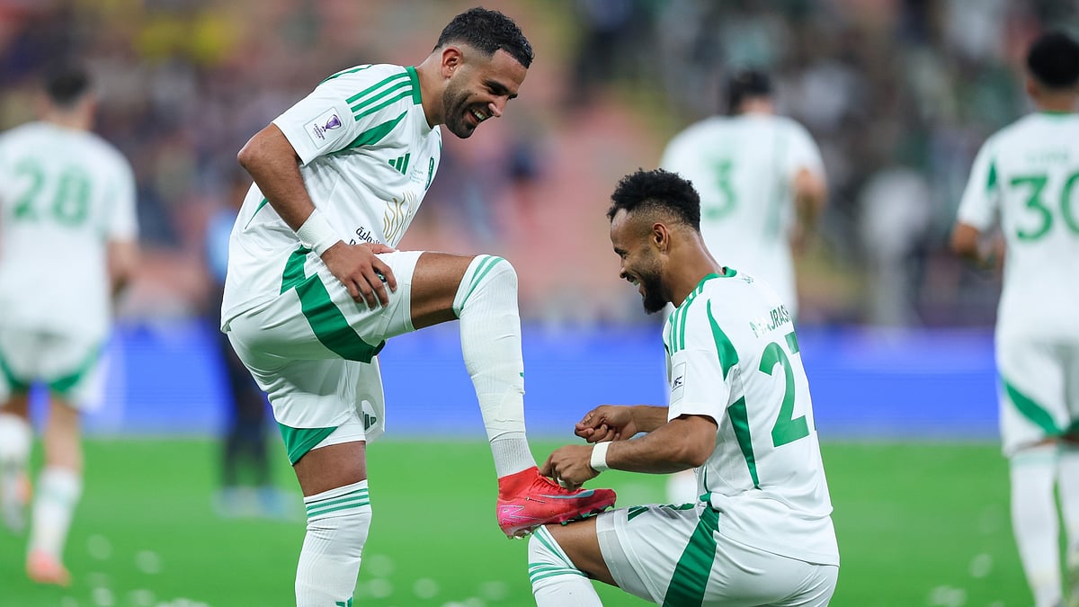 File : Al-Ahli Saudi player Riyad Mahrez.