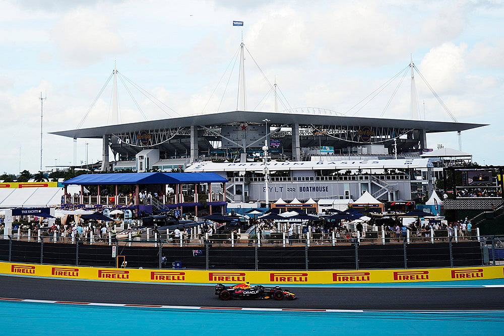 Formula One Miami Grand Prix auto race qualifying session: Max Verstappen