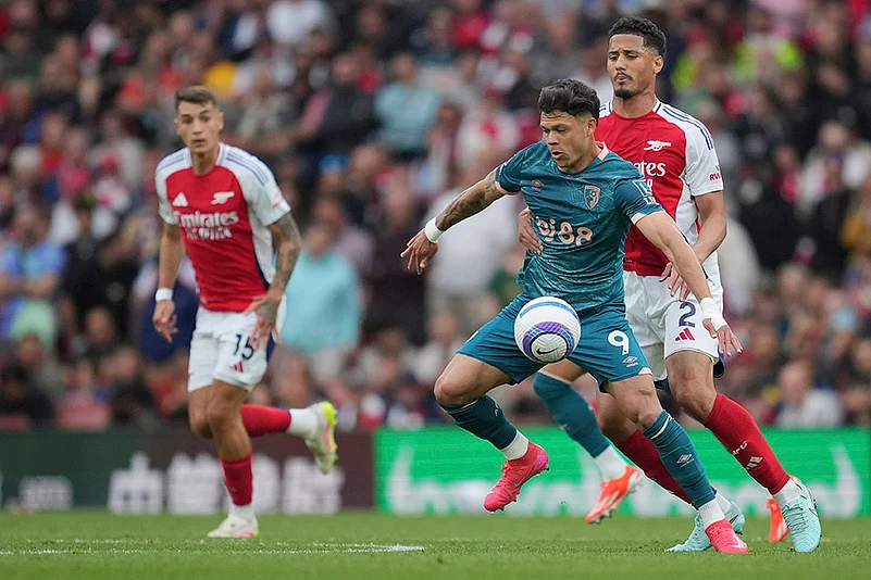 English Premier League soccer Arsenal vs Bournemouth match: Evanilson