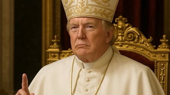 Trump Dressed As Pope, AI Image