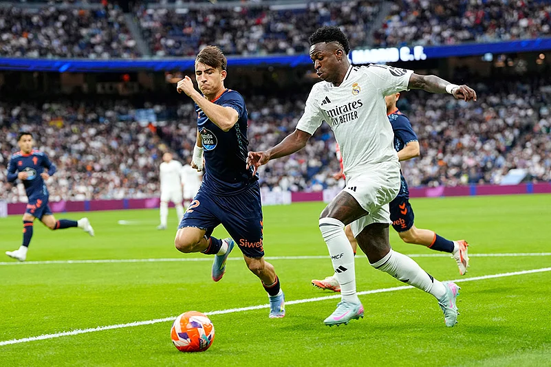 Spanish La Liga soccer Real Madrid vs Celta Vigo: Vinicius Junior