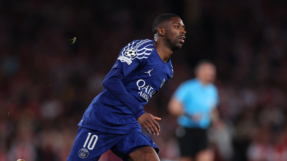 Ousmane Dembele is back in PSG training