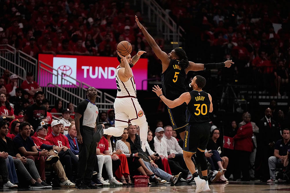 NBA Basketball Game: Houston Rockets vs Golden State Warriors