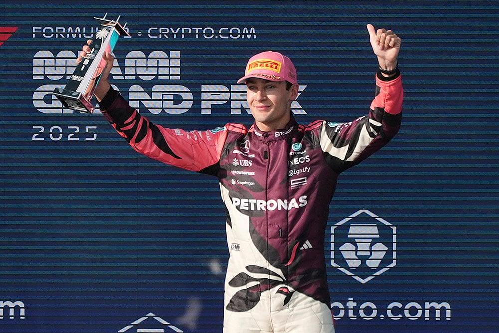 Formula One Miami Grand Prix auto race F1 Miami GP 2025: George Russell 