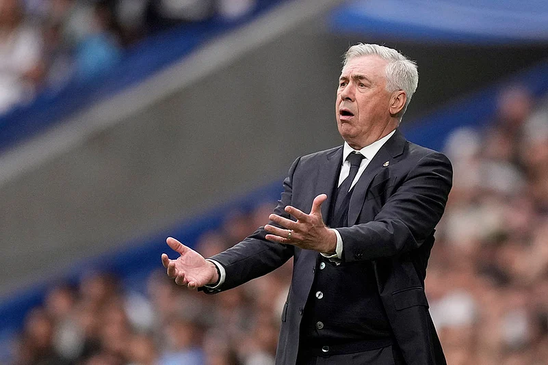 Spanish La Liga soccer Real Madrid vs Celta Vigo: Carlo Ancelotti