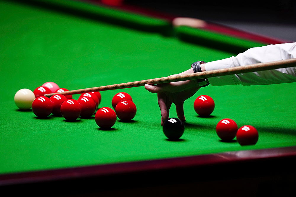 Britain Snooker Worlds Championship Zhao Xintong vs Mark Williams game photos_10