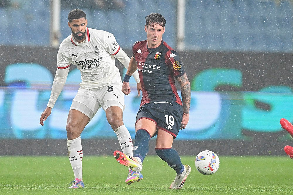 Italy soccer Serie A Genoa vs AC Milan match: Andrea Pinamonti