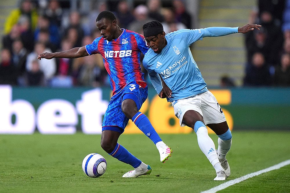 English Premier League soccer Crystal Palace vs Nottingham Forest match: Tyrick Mitchell