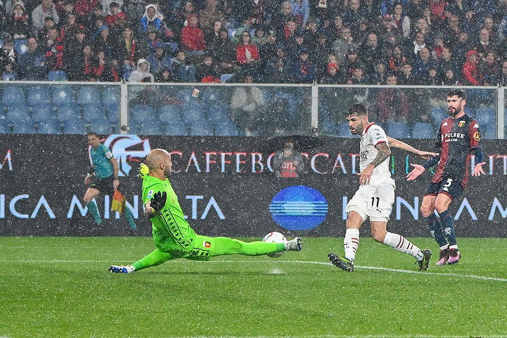 Italy soccer Serie A Genoa vs AC Milan match: Christian Pulisic