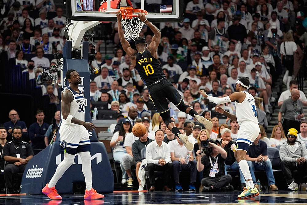| Photo: AP/Abbie Parr : NBA: Golden State Warriors vs Minnesota Timberwolves