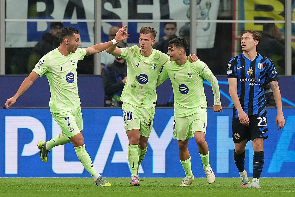 Champions League 2024-25 Semifinal Second Leg Inter Milan vs Barcelona pics