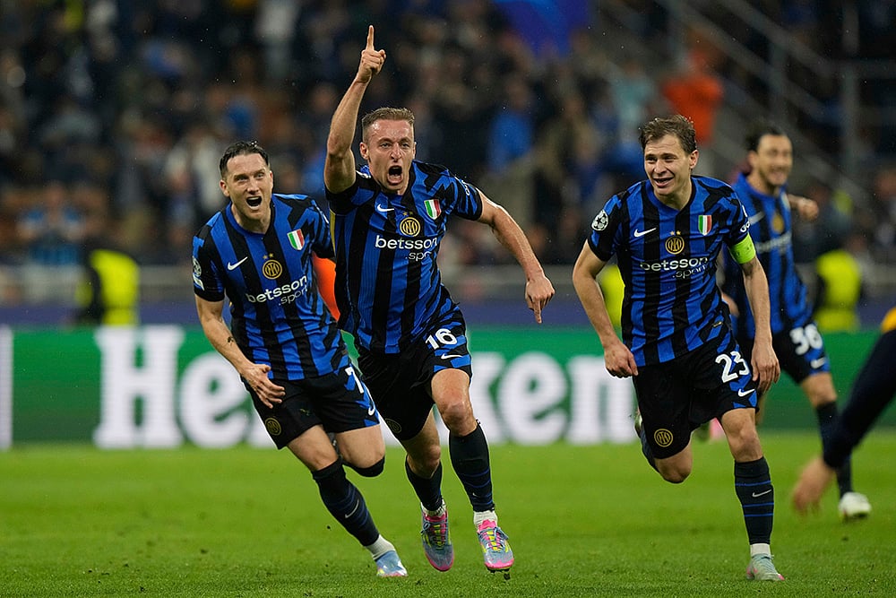 Champions League 2024-25 Semifinal Second Leg Inter Milan vs Barcelona: Davide Frattesi