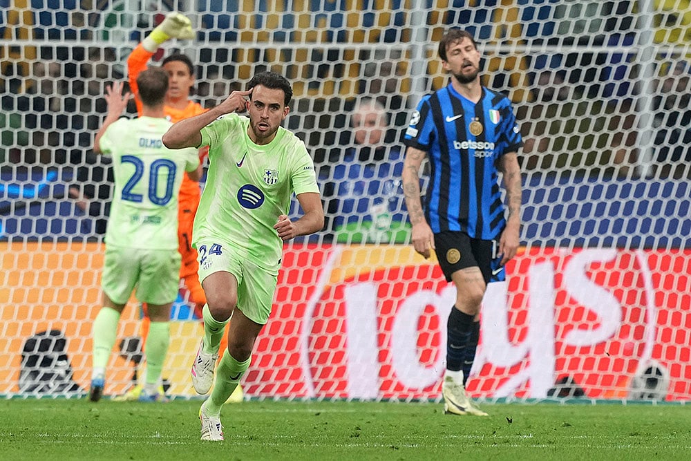 Champions League 2024-25 Semifinal Second Leg Inter Milan vs Barcelona: Eric Garcia