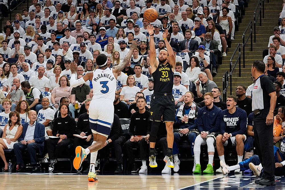 NBA Basketball Playoffs: Golden State Warriors vs Minnesota Timberwolves