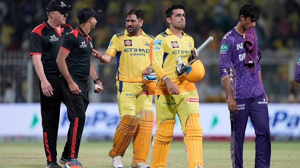 Chennai Super Kings MS Dhoni Anshul Kamboj AP