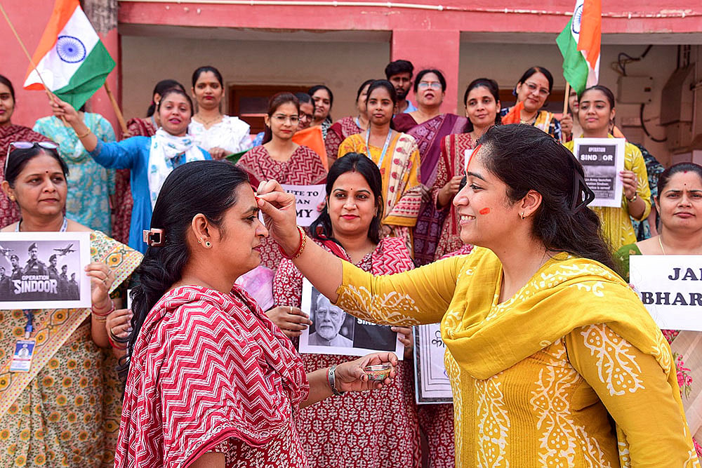 Operation Sindoor: India reacts - | Photo: PTI