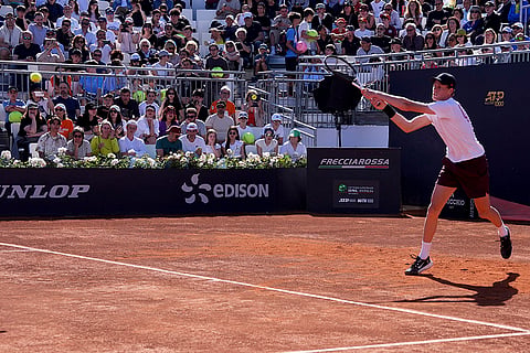 Italian Open 2025, training session: Jannik Sinner vs Lorenzo Sonego