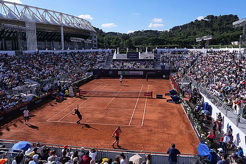 Italian Open 2025, training session: Jannik Sinner vs Lorenzo Sonego