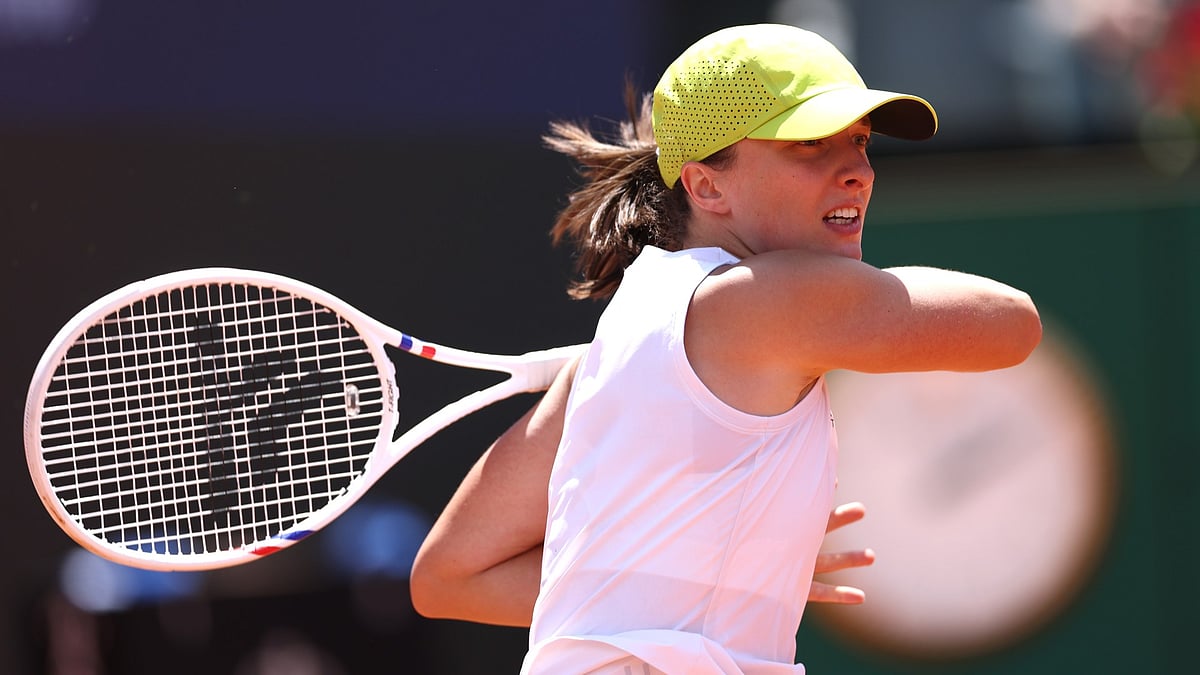 Iga Swiatek in Italian Open. - File